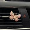 Butterfly Car Perfume Clip Colorful Butterfly Car Air Freshener Perfume Clip Auto Decoration Car Rhinestone Accessories Interior