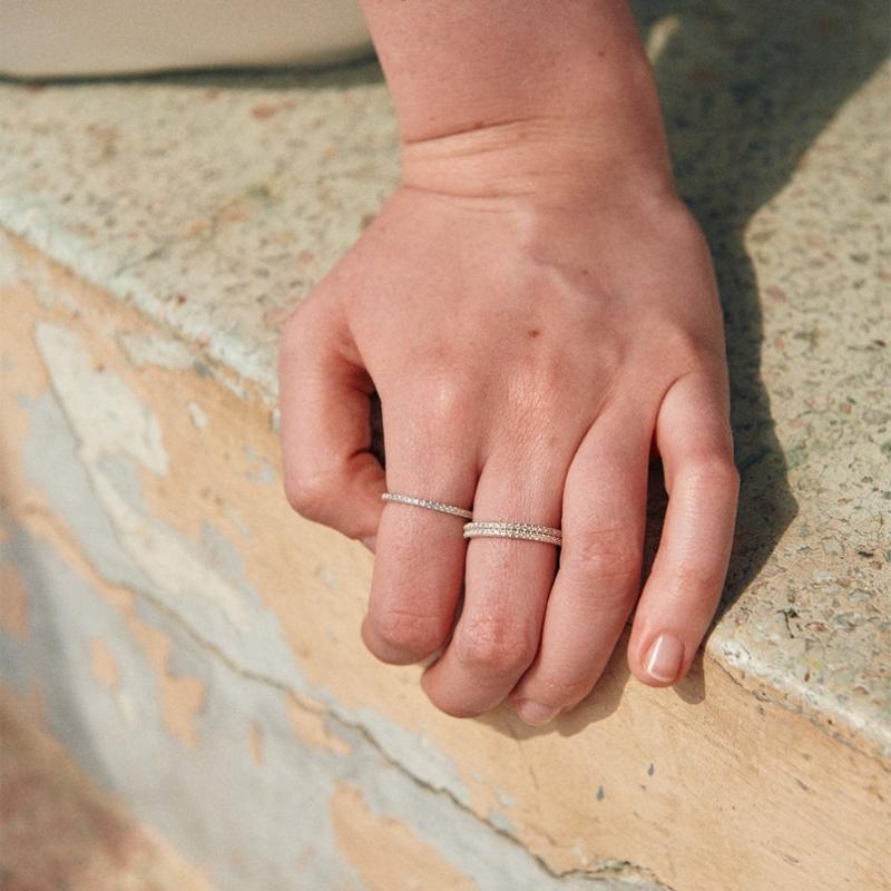 Verte [925 Silver] Anse Dew Ring   Cinq.silver.210