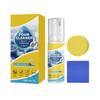 Detergente Schiumogeno Multiuso per Interni Auto Tappezzeria Cruscotto Sedili 60ml con Spugna e Panno Pulizia Adatto a Varie Superfici
