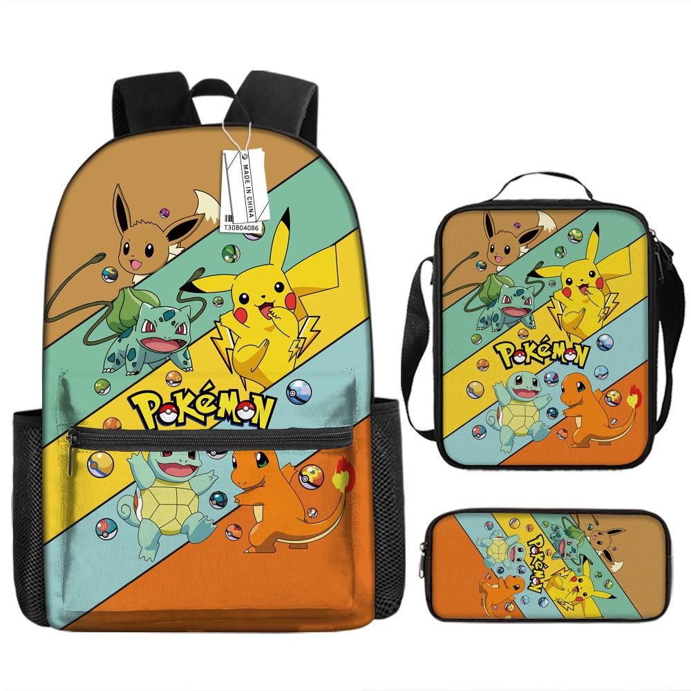 School Season Student Schoolbag Pokémon Pokémon Backpack Cartoon Satchel Pencil Case
