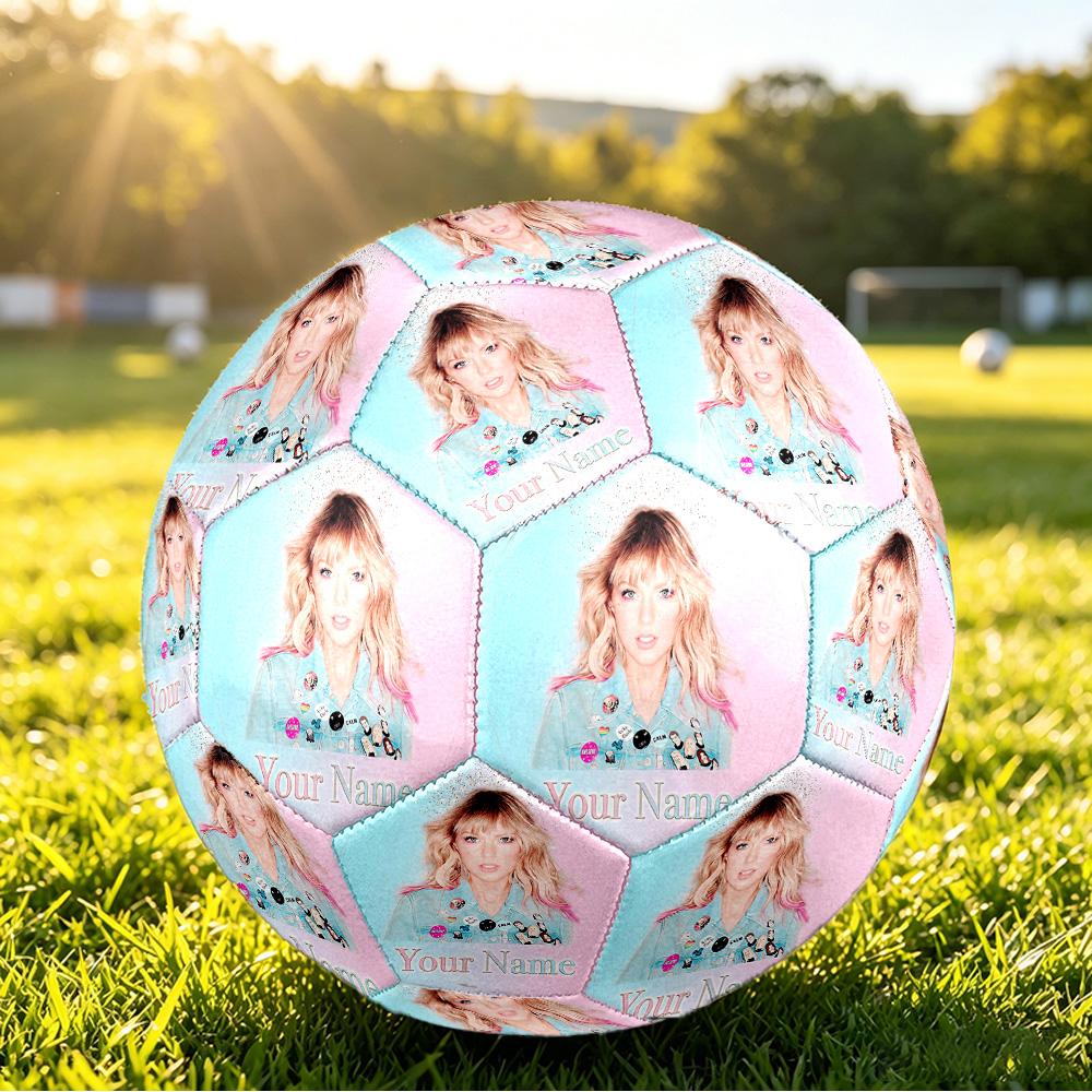 Taylor Swift Maat 5 Voetbal, Gepersonaliseerde Naam Tekst Voetbal Sport Training Cadeau
