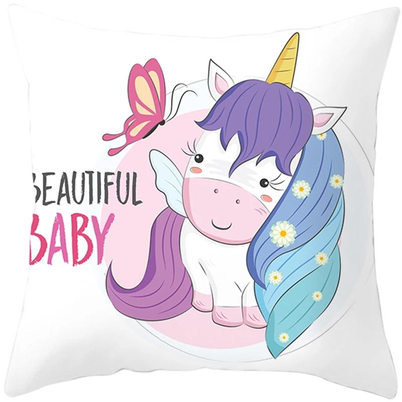 Cute Animals Printing Throw Pillow Case Home Decor for Sofa Bedroom Polyester Cushion cover Designer Funda Cojines x