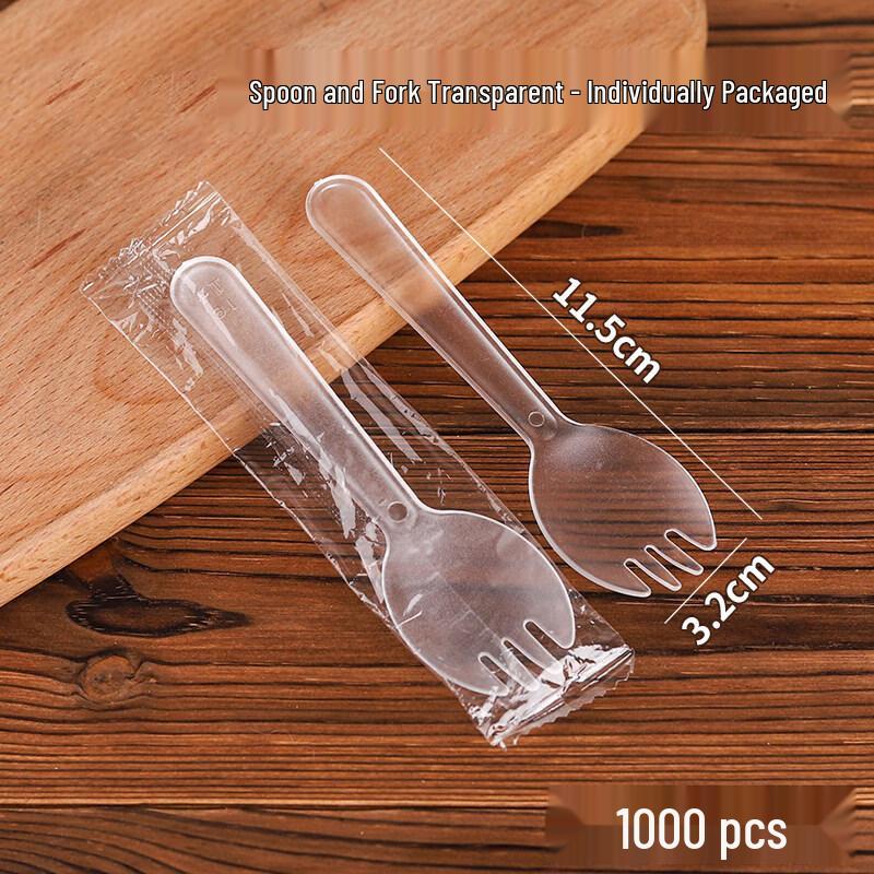 Qiwei Individually Wrapped Disposable Plastic Spork