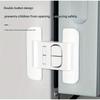 1-8pc Universal Refrigerator Lock Cabinet Refrigerator Door Closer Safety Lock Home Kids Security Protection Safety Buckle