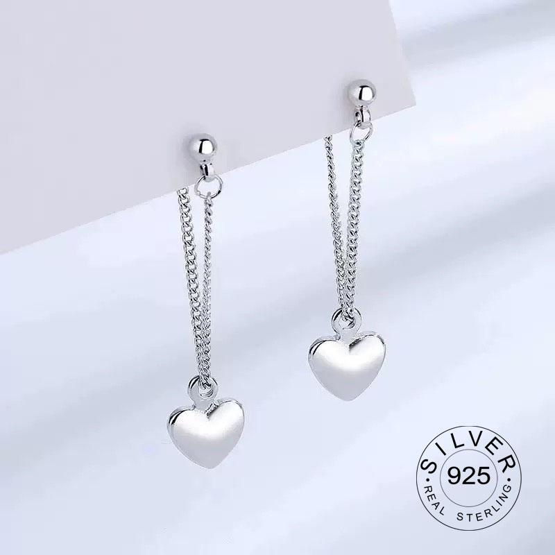 925 Silver Vintage Earrings For Women Trendy Simple Star Long Tassel Earring Jewelry Prevent Allergy Party Accessories