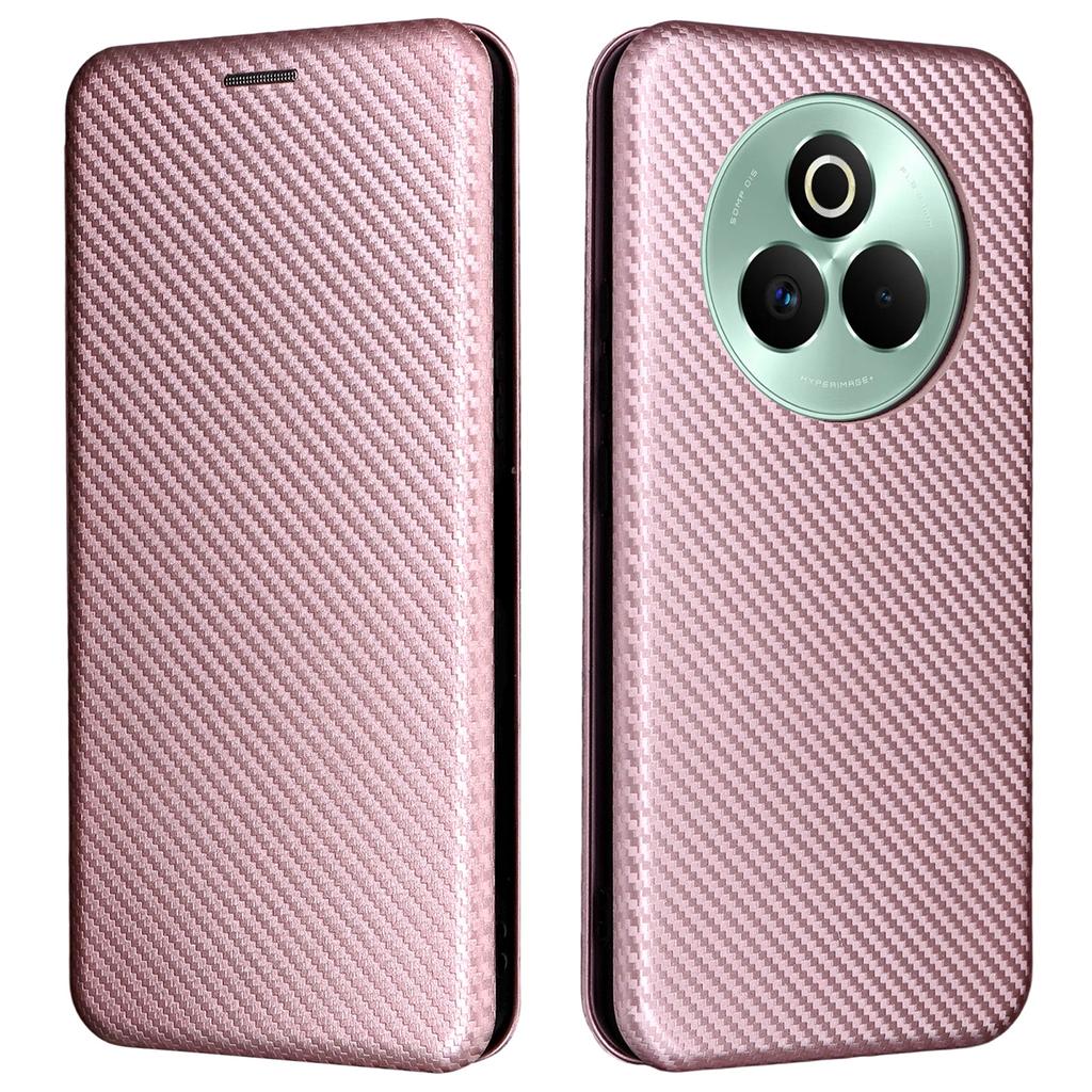 For Realme P3 Pro 5G Case Carbon Fiber Texture Drop-Proof PU Leather Phone Cover