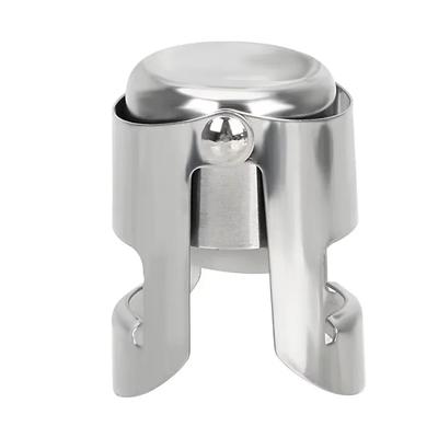 Wine Bottle Stopper Wine Beer Bottle Cork Plug Stainless Steel Champagne Sparkling Stopper Bar Tools 1PC Sealing Bottle Cap