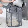 Extra Large Foldable Clothes Hamper Space Saving Foldable Nylon Laundry Basket with Reinforced Carry Handle