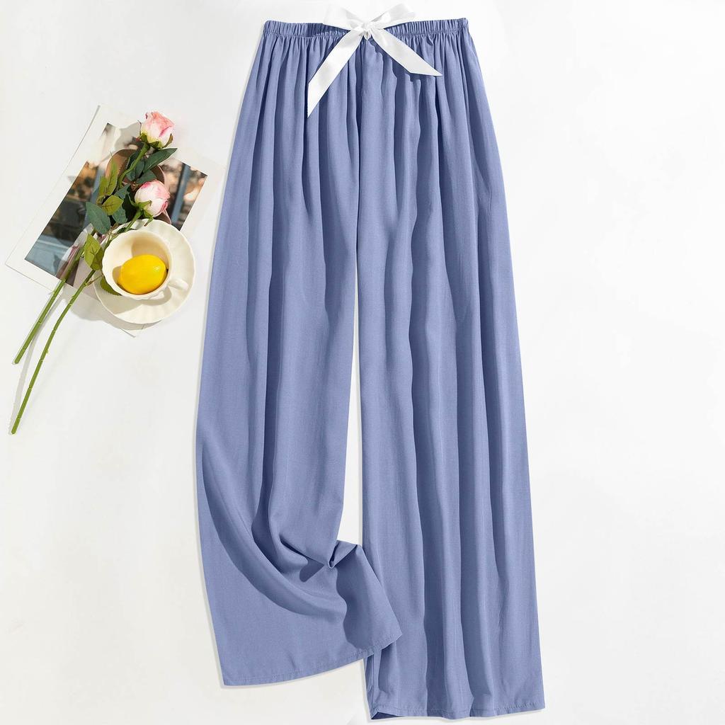 Women's Casual Fashion Sleep Pants Loungewear Pants Wearable As Outerwear High-Waisted Pants