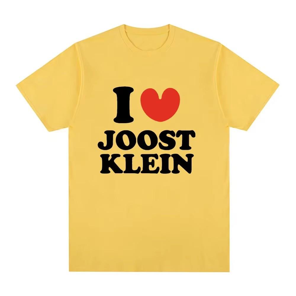 I Love Joost T Shirt Women Fashion Hip Hop Vintage T-shirt O Neck Loose Short Sleeve T Shirts Summer Sport Streetwear