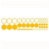 52pcs Honeycomb Auto Vinyl Decals Large and Small Combination Hexagonal Stickers DIY Car Body Cool Styling Open Style Decoration