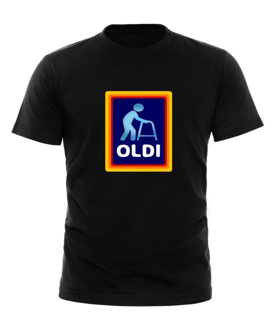 OLDI Pánské tričko Všechny velikosti S M L XL 2XL 3XL 4XL Barvy Černá Bílá Červená-Unisex