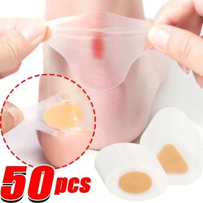 50 Stück Gel-Fersenschoner Fußpflaster zur Blasenprävention und Schmerzlinderung