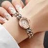 3Pcs Women's Watch Simple Fashion Small Dial Elegant Light Luxury Small Quartz Bracelet Watch ( Box Not Included )