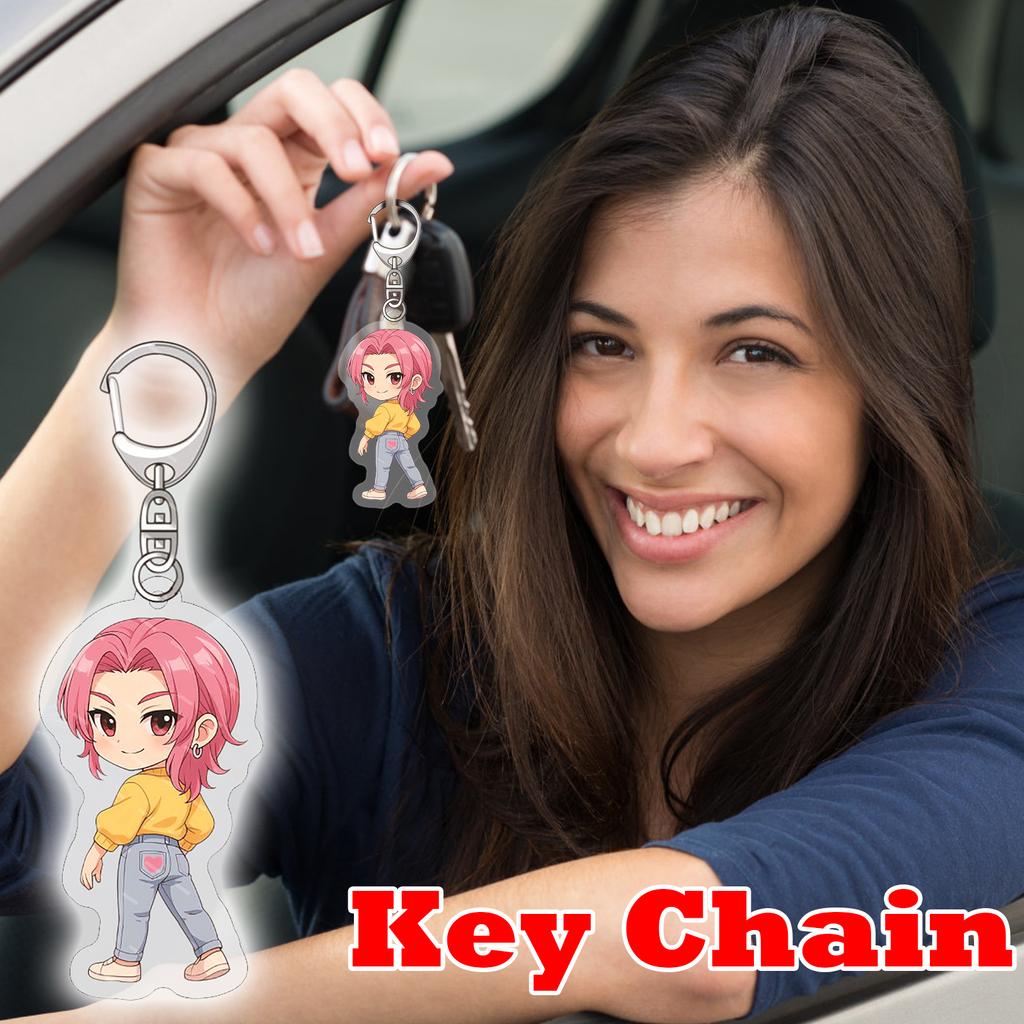 Acrylic Keychain Pendant – Cute Decorative Gift For Student Backpacks