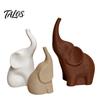 Artistic Desk Decorations for Office 3Pcs/Set Elephant Family Statues, Cute Parents Kid Ornament, Modern Good Collectibles Housewarming Luck
