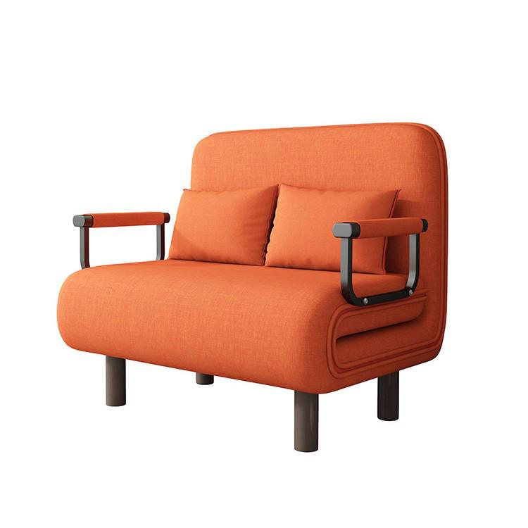 Convertible Foldable Sofa Bed - Dual-Use, Extendable Design for Living Room/Balcony, Ideal for Small Apartments, Double Size, Push-Pull Mechanism.