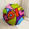 1pc Love Colorful Automatic Opening and Closing Umbrella, High-quality Compact Travel Umbrella, Lightweight and Portable C1125138