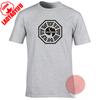 Dharma Initiative Swan Logo T-shirt Lost Tv Series Retro Coolness Summer Breathable Camisetas Nostalgia Retro Street Fashion Top