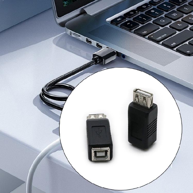 USB2.0 Type A Female To Type B Female Adapter for Versatility Device Compatibility A/B 2.0 Square Female Connectors