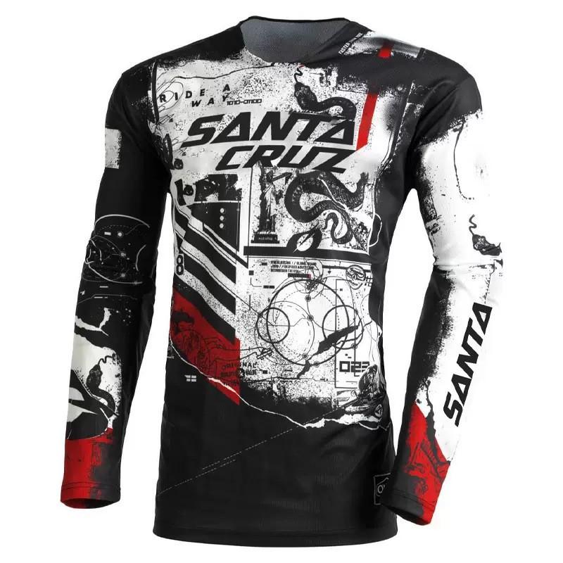 Maillot de Ciclismo de Manga Larga de Secado Rápido para Hombre Transpirable para Bicicleta de Montaña, Carretera, Todoterreno, Camiseta de Competición, Ropa Deportiva para Exteriores