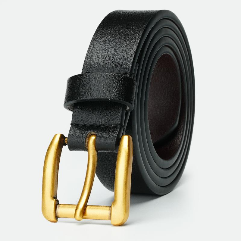 Cowhide Genuine Leather Women's Belt Suit Clothing Trousers Skirt Slim Accessories Belt Belt