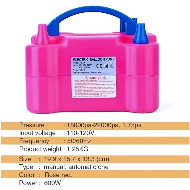 Electric Balloon Inflator Balloon Inflator Pump Can Inflate Two At The Same Time Has Two Modes Good For Decorating The Room