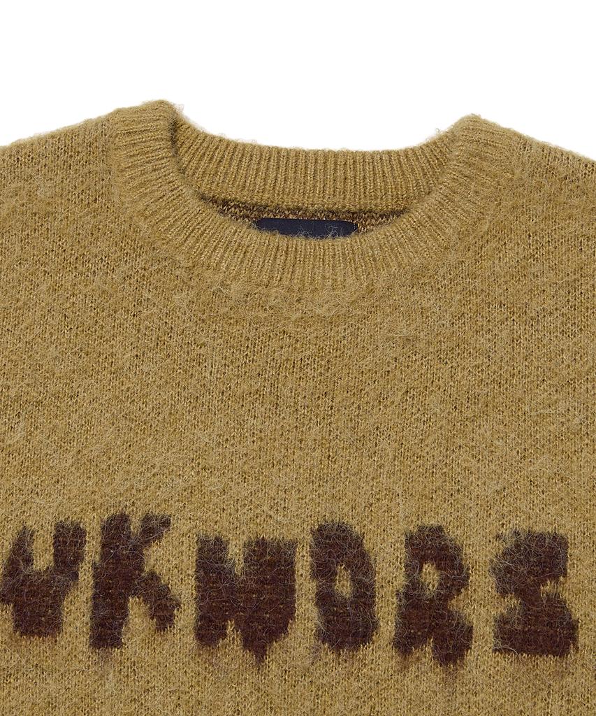 WKNDRS Tattoo Brushed Knit Sweater (Mustard)