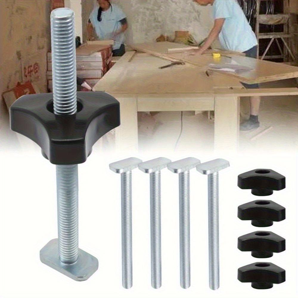 5Pcs/8Pcs T Track Bolts Knob Kit Track Sliding Nut T-Slider T Slot T Bolt for Woodworking Jigs Fixtures Tools Kit Accessories DIY