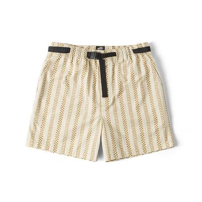 X Spitfire Collaboration Checkerboard Wave Stripe Casual Shorts Women Shorts Off-White VN000GJSDJR