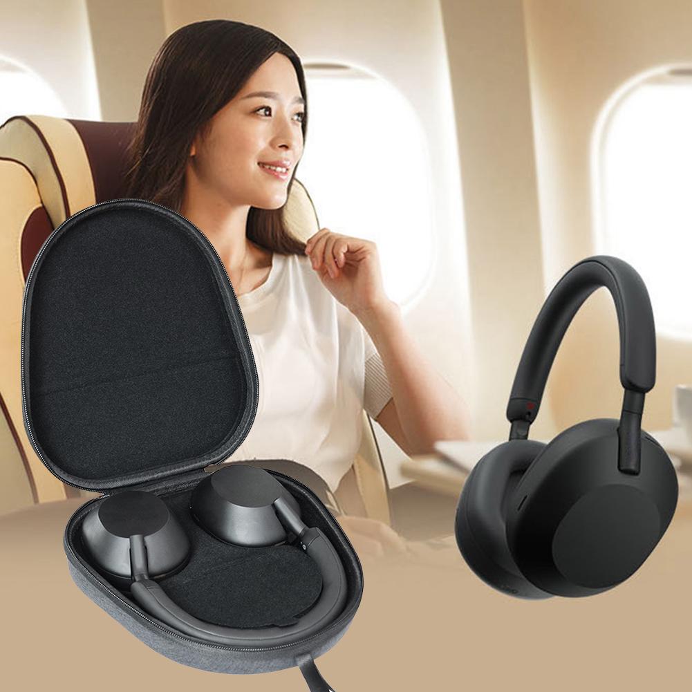 Twarde Etui Podróżne Twarde Etui Transportowe EVA Odporne na Wstrząsy Odporne na Zarysowania Ochronne Twarde Etui Zapobiegające Upadkom dla Słuchawek Sony WH-1000XM5