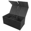 Card Deck Box with 3 Drawers Large Capacity Magnetic Closure PU Leather Game Card Storage Box for Holding Over 200