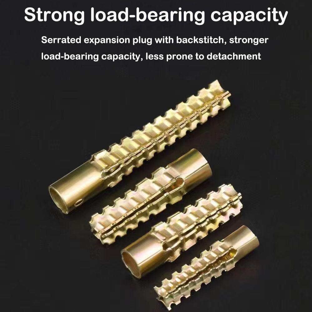 Vroubkované kovové rozpínací trubkové hřebíky Kovové vruty do zdi Nový rozpínací šroub Betonová zeď