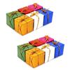 12Pcs Christmas Gift Bag Christmas Pendant Colorful Bubble Home Decorations