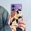 For OPPO A78 4G Phone Case CPH2565 Cover Soft Silicone Cute Panda Flower Boys Girls Painted Shell Funda Protective Casing Coque