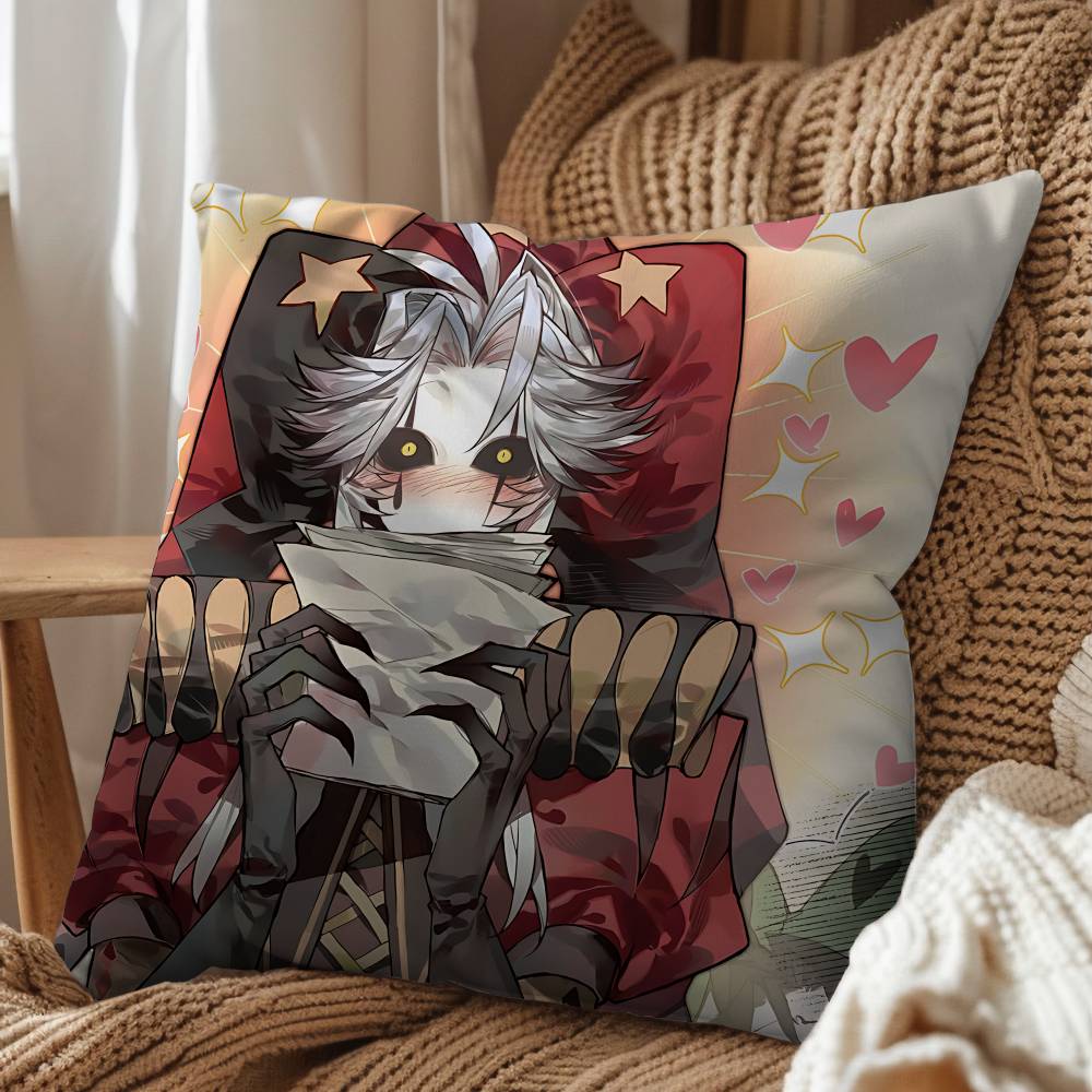purple Jester Pierrot Freak Circus Pillow Case Office Cushions Suitable For Sofa Car Bedroom Decorative Cushion Cover