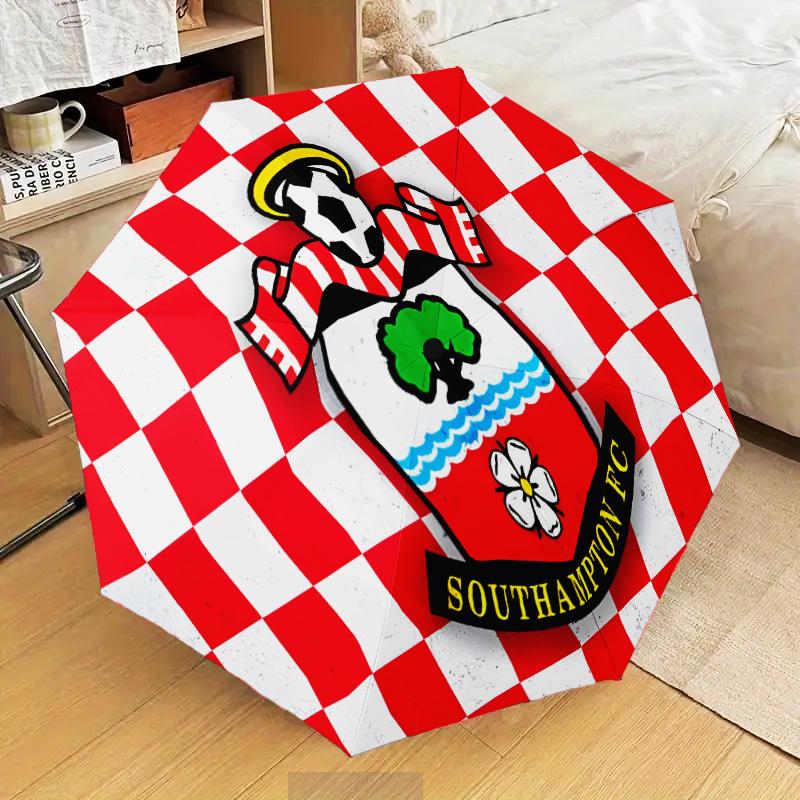 South-ampton Flag Automatic Folding Umbrella - 8-Rib Travel Umbrella with Auto Open/Close & Portable Gifts for Holidays or Birthdays