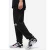 Li-Ning Letter Print Mid-Waist Drawstring Straight-Leg Knit Sweatpants Men Bottoms Black AKLT305-1