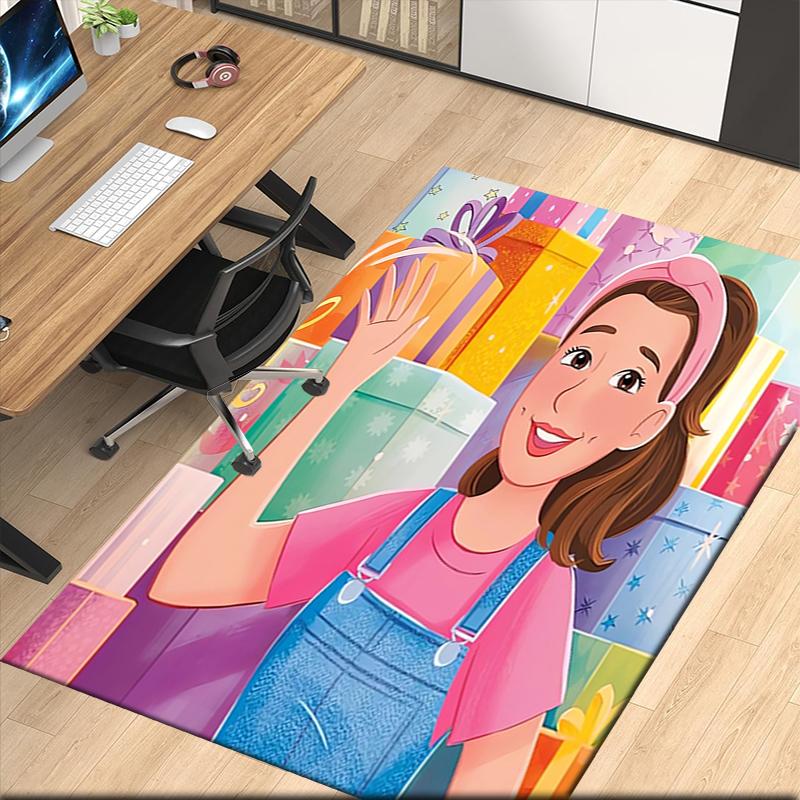 Ms. Rachel Printed Carpet, for Office Chair Living Room Bedroom Kitchen Room Decor Gifts.