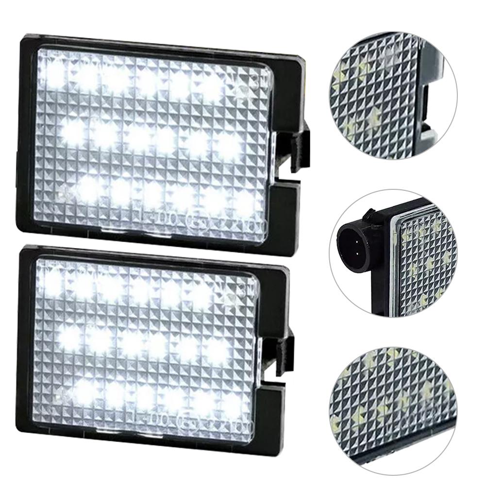 2Pcs 68370520AA LED License Plate Light Lamp Assembly 6000K Super Bright 68244899AA White for Durango 2014-2021 Citadel Rallye