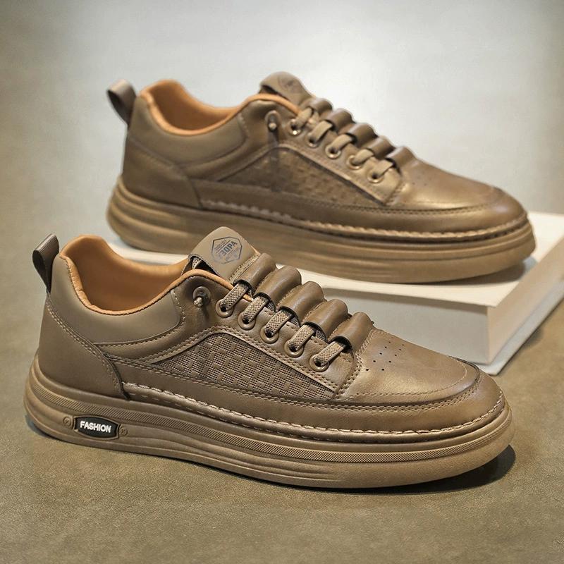 Fashion Men's Slip on Shoes Spring Autumn New Men's Fashion Casual Shoes Sewing Sneakers Comfortable Hard Wearing Vulcanized Shoes