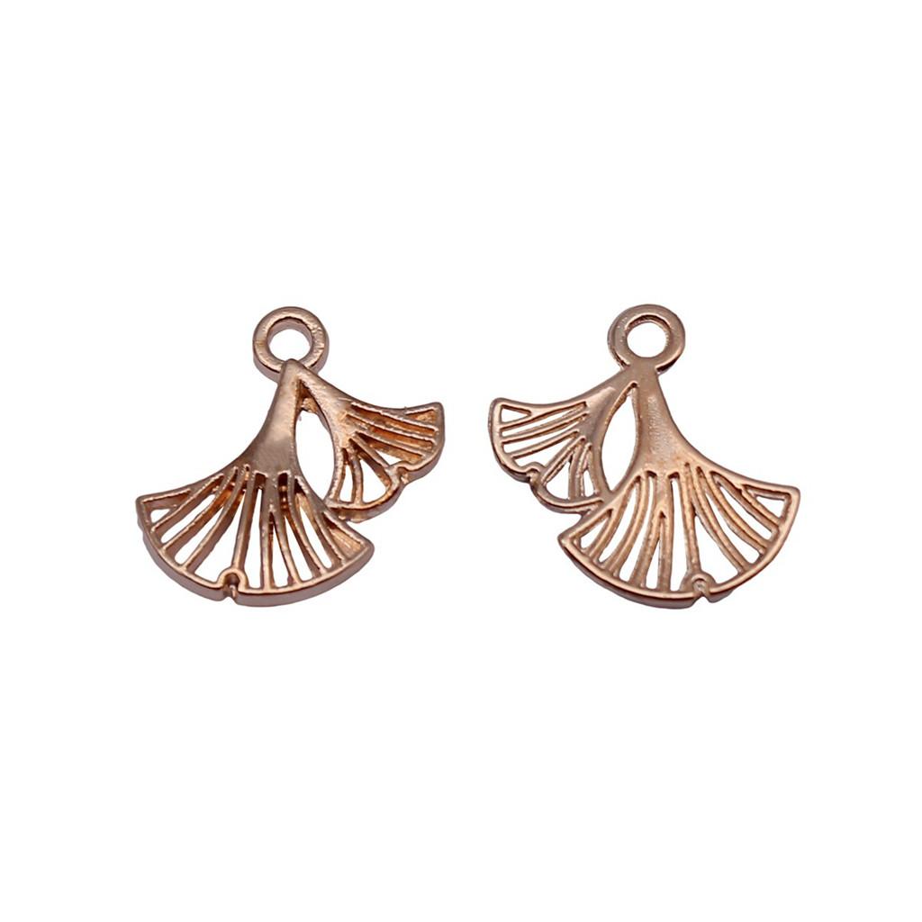 Filigree Leaf Charms Antique Alloy Pendants For Nature Inspired Jewelry