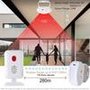 Benvenuto Negozio di campanelli Negozio Sicurezza domestica Benvenuto Campanello wireless con sensore di movimento a infrarossi IR Campanello di allarme Campanello di ingresso 36 suonerie