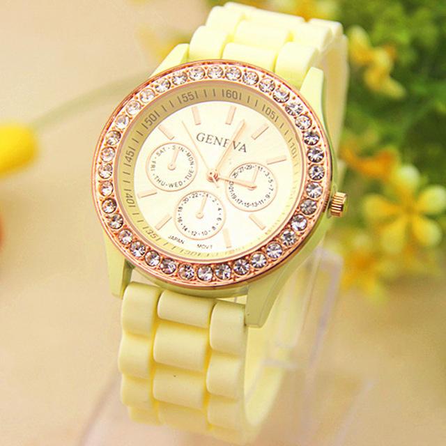 Women Quartz Watch Silicone Strap Fashion Wrist Watch for Female