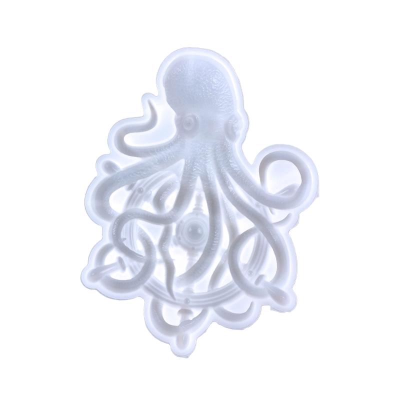 

Quality Silicone Mold Soft Mould Creative Workshops Resin Moulds Easy to Clean and Store Creative Octopus Decorations 1 білий