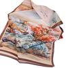 Thousand Miles Of Jiangshan Picture 100% Mulberry Silk Scarf Large Square Scarf Chinese Style Silk Scarf Shawl Spring And Autumn Send Mom