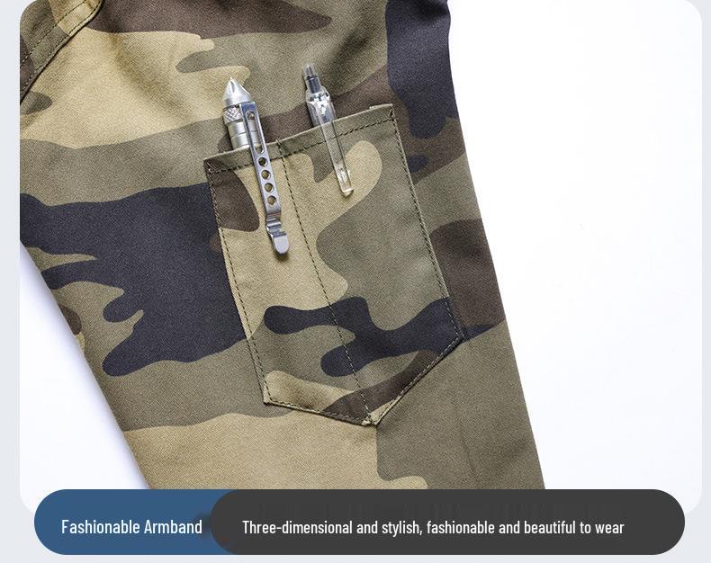 Unisex Camouflage Workwear Set: Durable, Heat-Resistant Cotton Thread for Outdoor, Welding, and Electrician Tasks