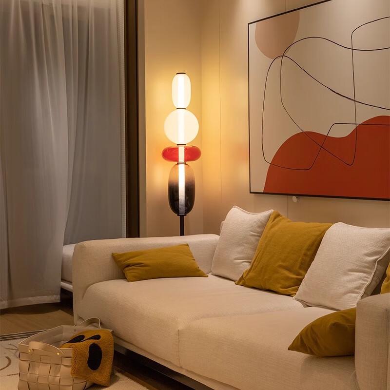 Lampada da terra creativa in vetro Nv Feng