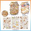 Kawaii 3D Bakery Landscape Sticker DIY Pocket Cabin Scene Festival Gift