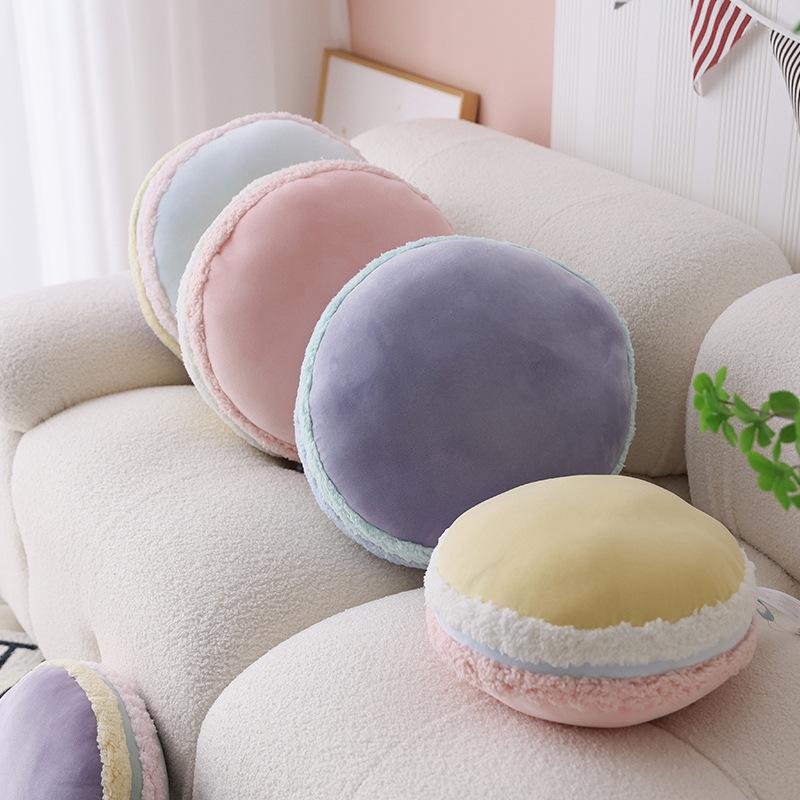 French Macaron throw pillow simulation round color sandwich biscuits girl wind decoration bedside home sofa pillow